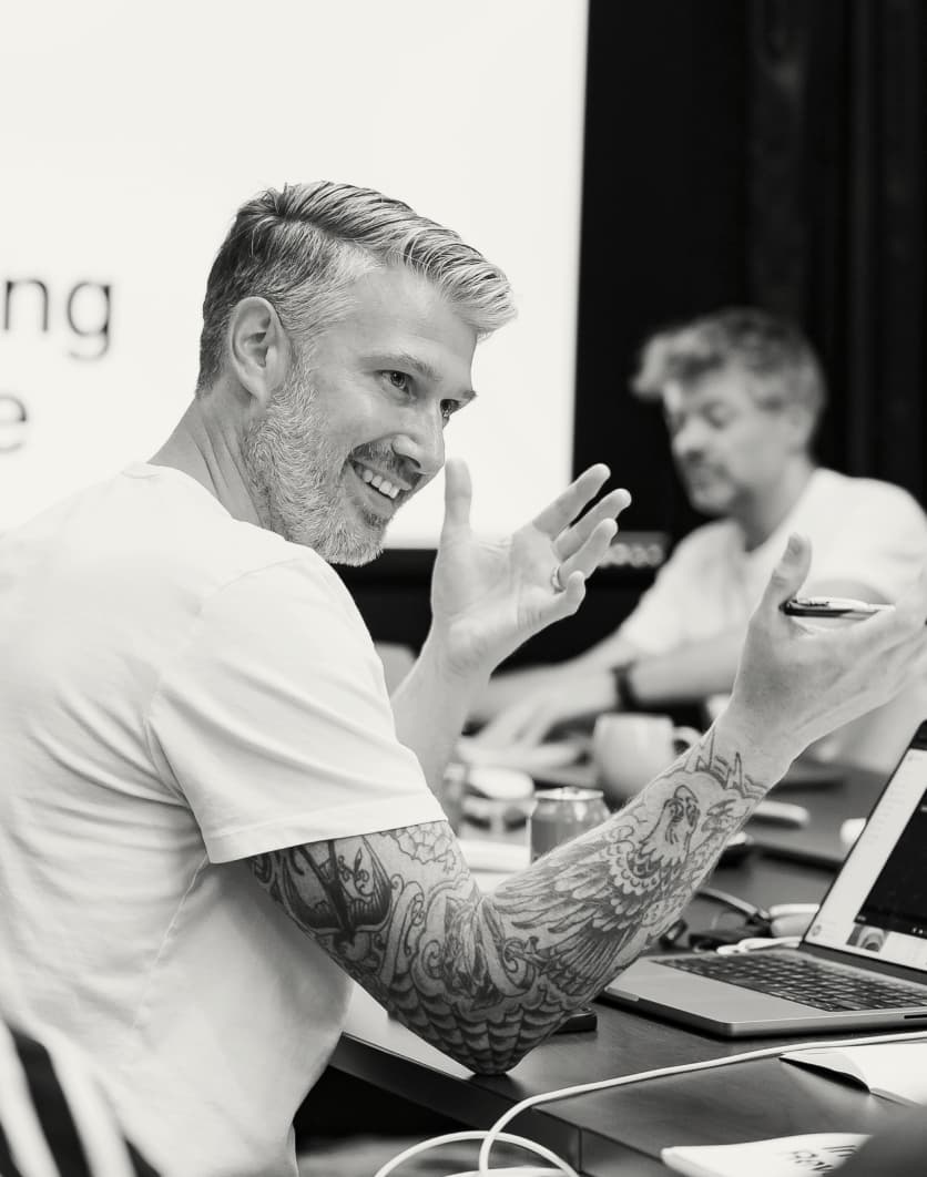 Joe Nash leading a workshop